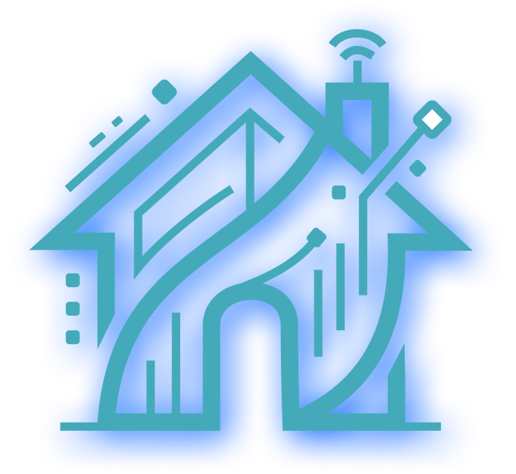 Digital house icon