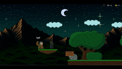 Gift image of a pixel art video game